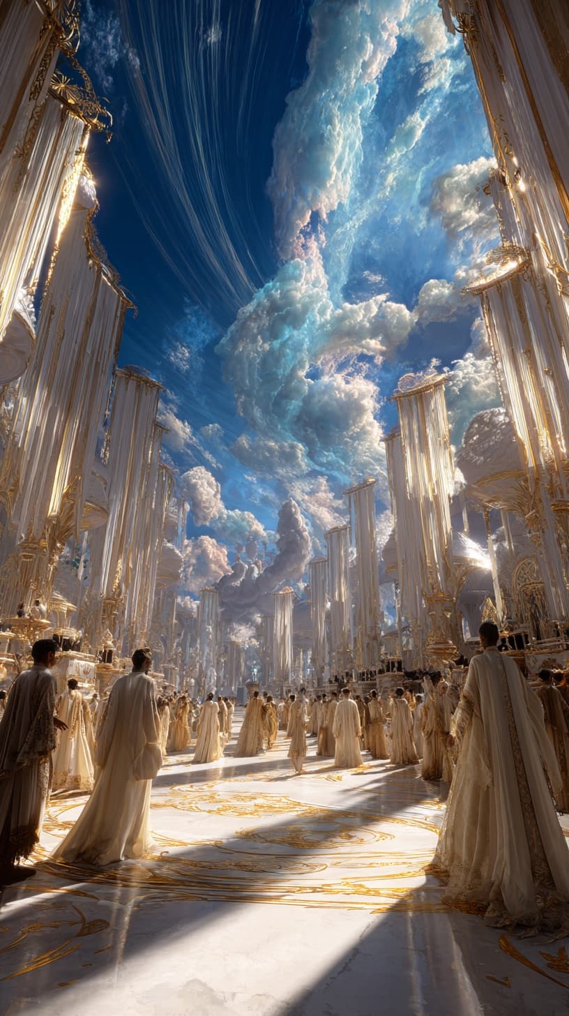 Majestatyczna niebiańska sala - symbol transcendencji